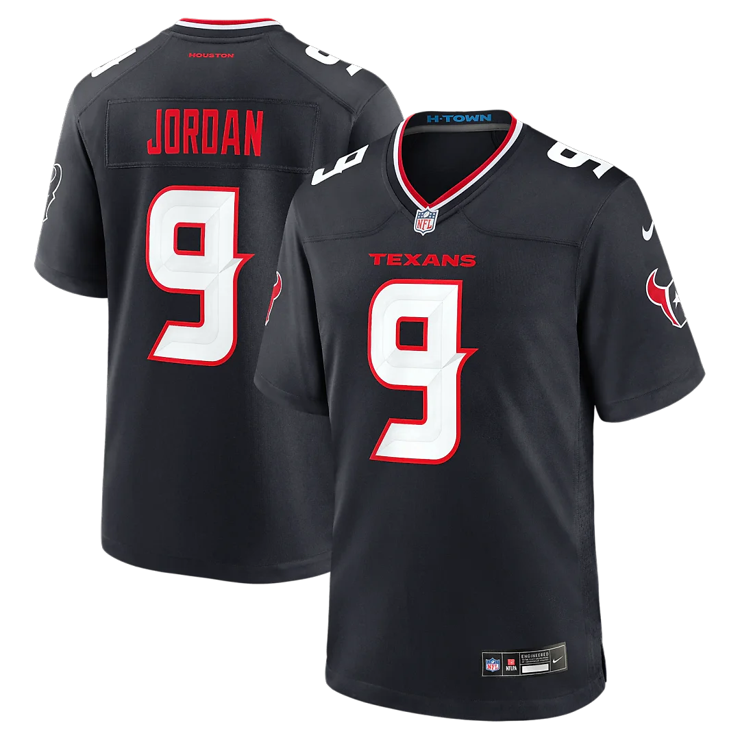 Zennovawear Brevin Jordan Houston Texans Team Game Jersey - Navy
