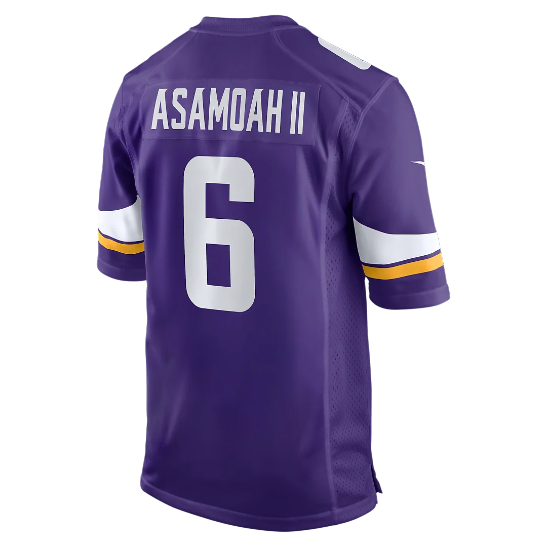 Zennovawear Brian Asamoah II Minnesota Vikings Game Jersey - Purple