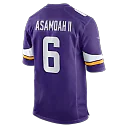 Zennovawear Brian Asamoah II Minnesota Vikings Game Jersey - Purple
