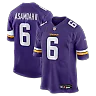Zennovawear Brian Asamoah II Minnesota Vikings Game Jersey - Purple