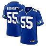 Zennovawear Brian Bosworth Seattle Seahawks Retired Player Alternate Game Jersey - Royal