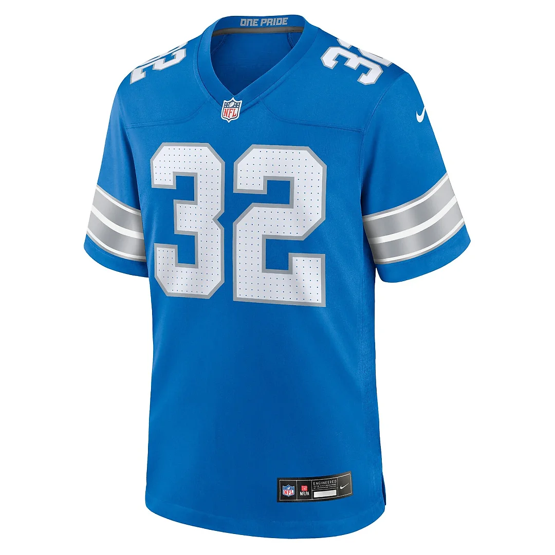 Zennovawear Brian Branch Detroit Lions Game Jersey - Blue