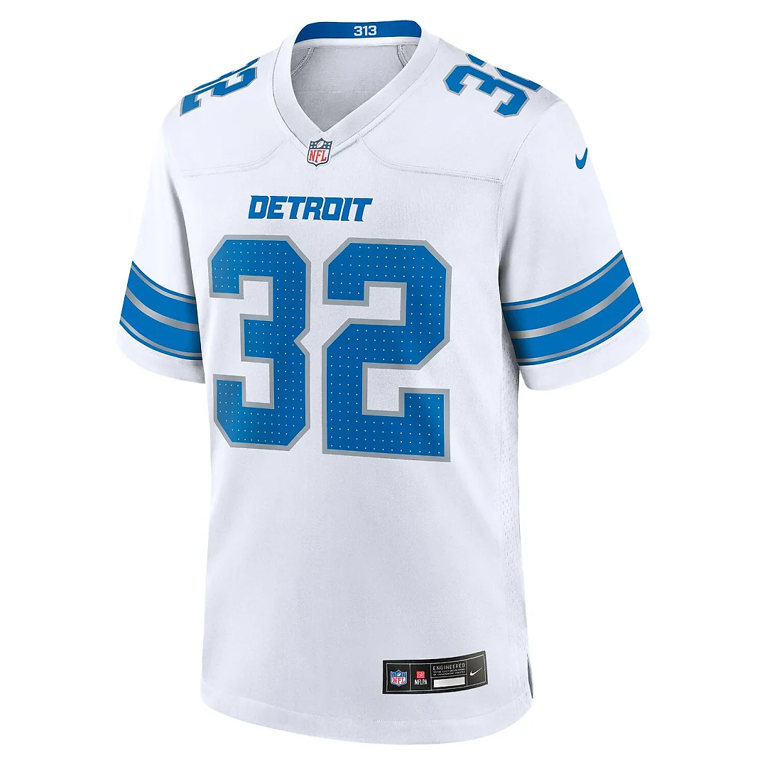 Zennovawear Brian Branch Detroit Lions White Game Jersey - White