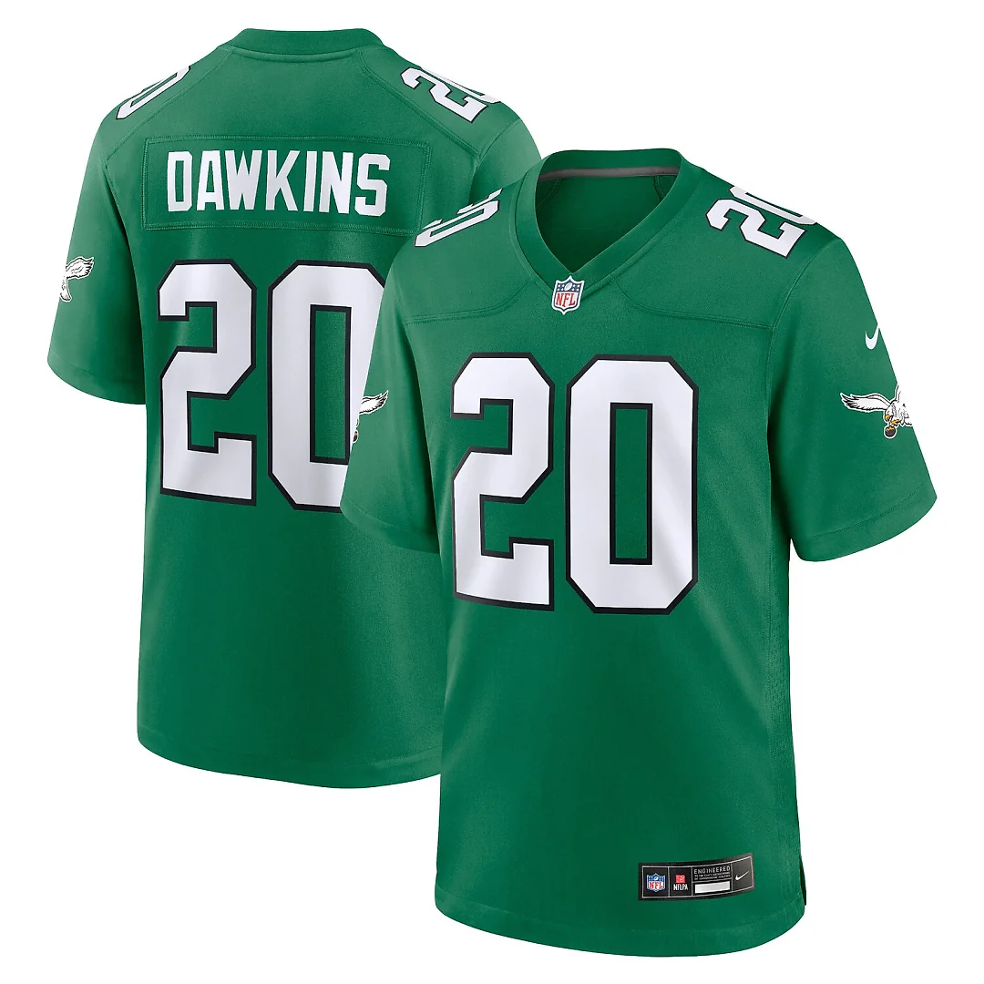 Zennovawear Brian Dawkins Philadelphia Eagles Alternate Retired Player Game Jersey - Kelly Green