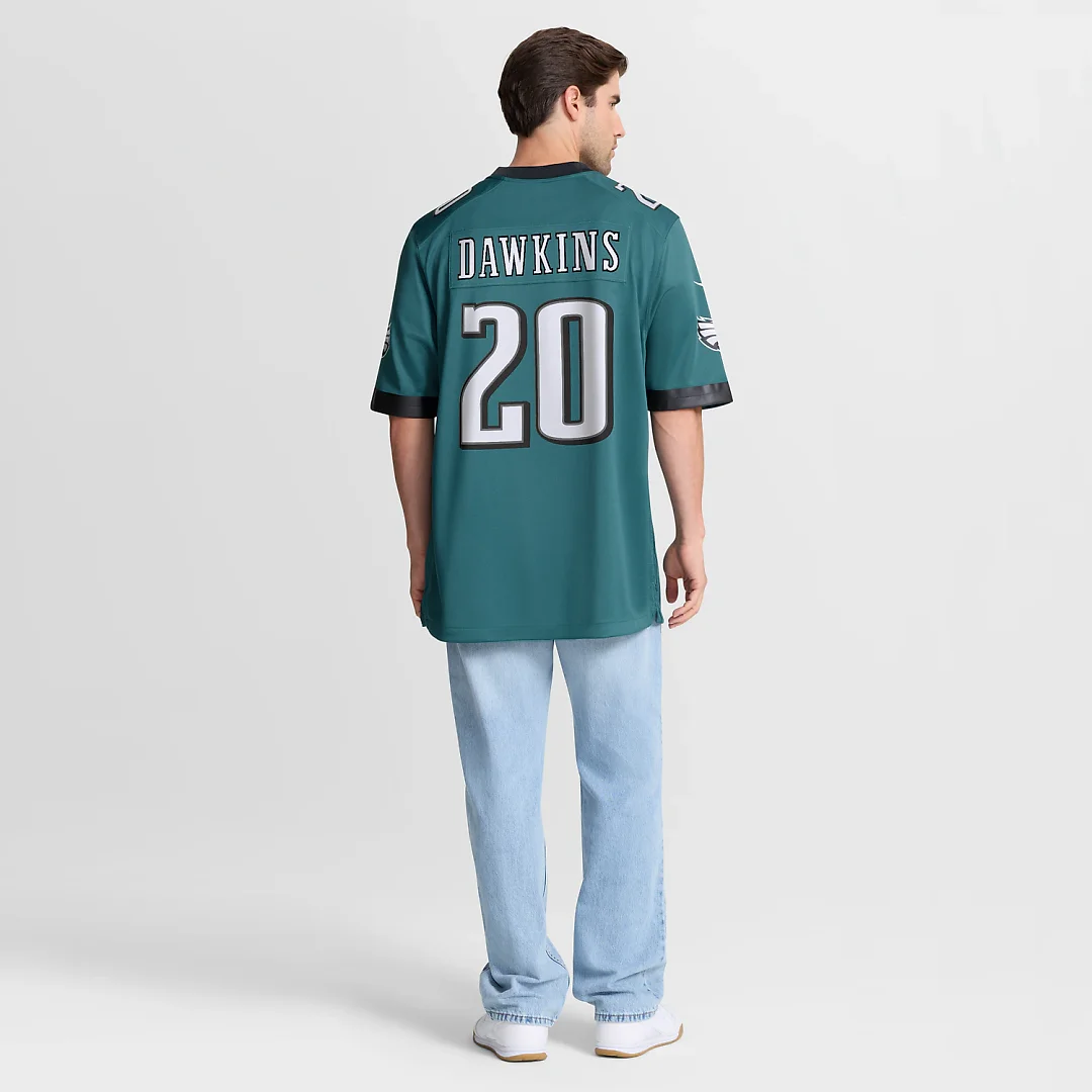 Zennovawear Brian Dawkins Philadelphia Eagles Team Game Jersey - Midnight Green