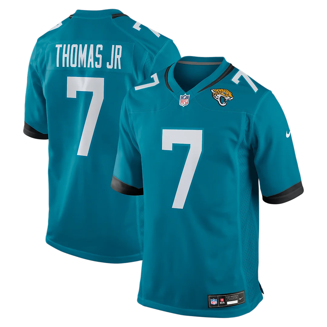 Zennovawear Brian Thomas Jr Jacksonville Jaguars Player Game Jersey - Teal