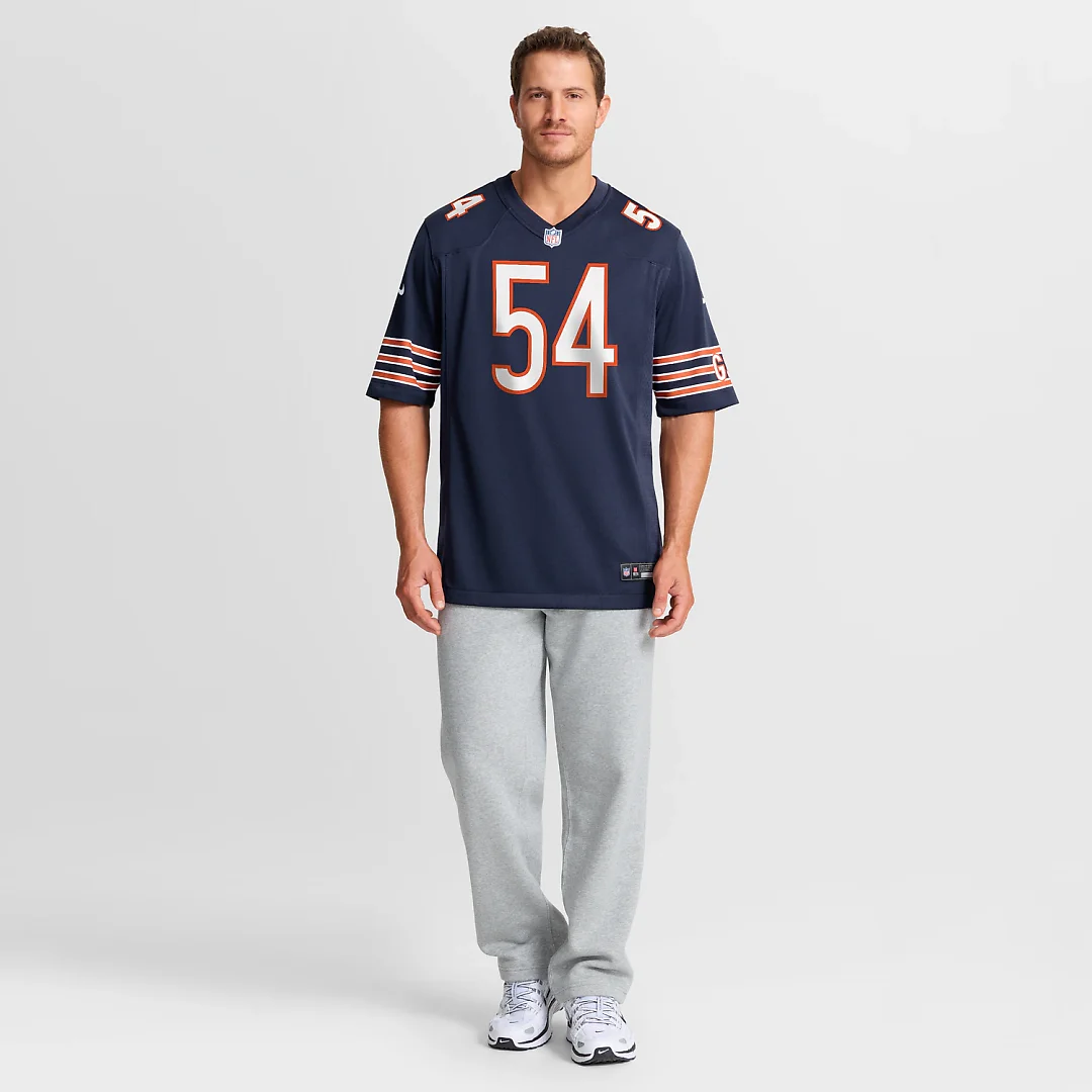 Zennovawear Brian Urlacher Chicago Bears Game Retired Player Jersey - Navy