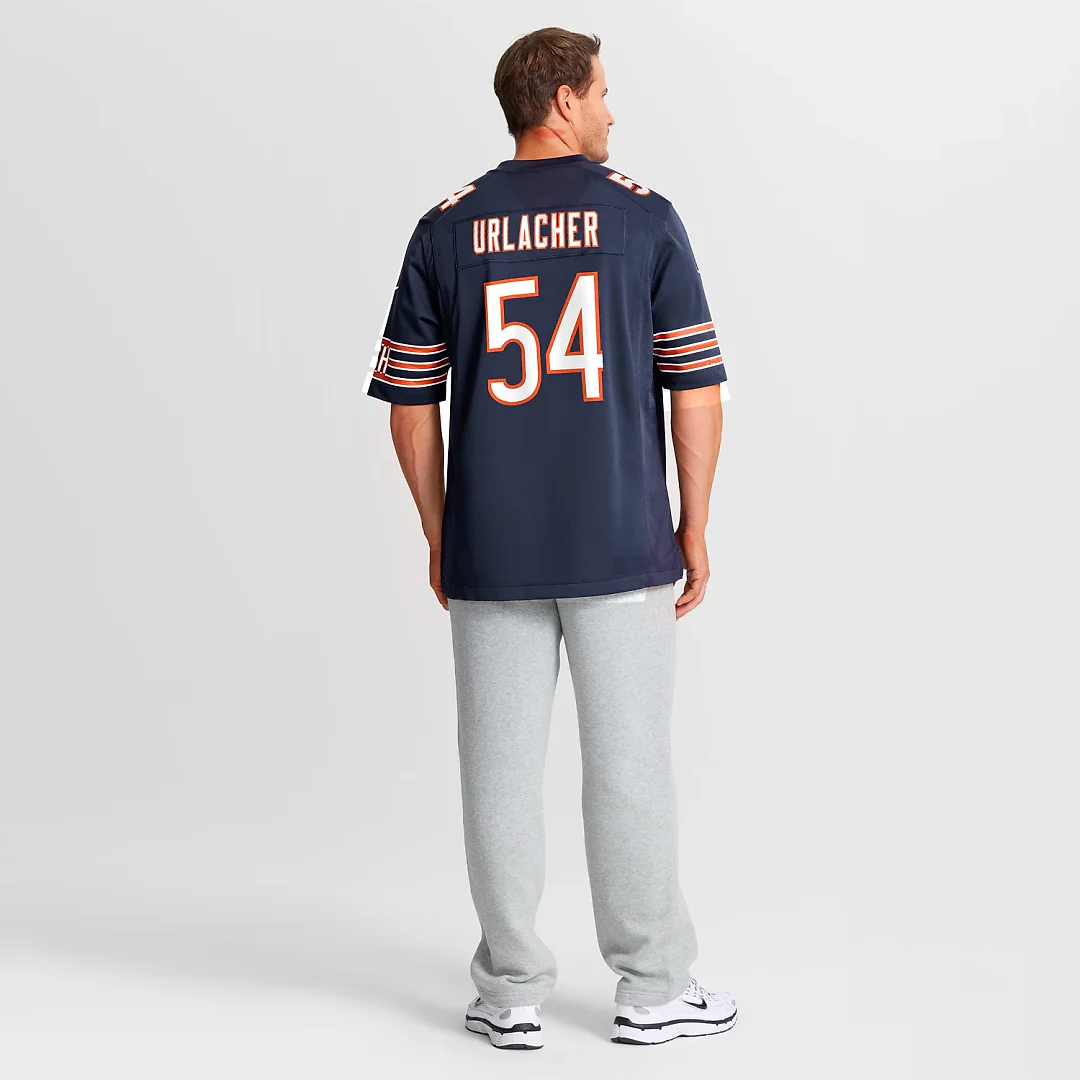 Zennovawear Brian Urlacher Chicago Bears Game Retired Player Jersey - Navy