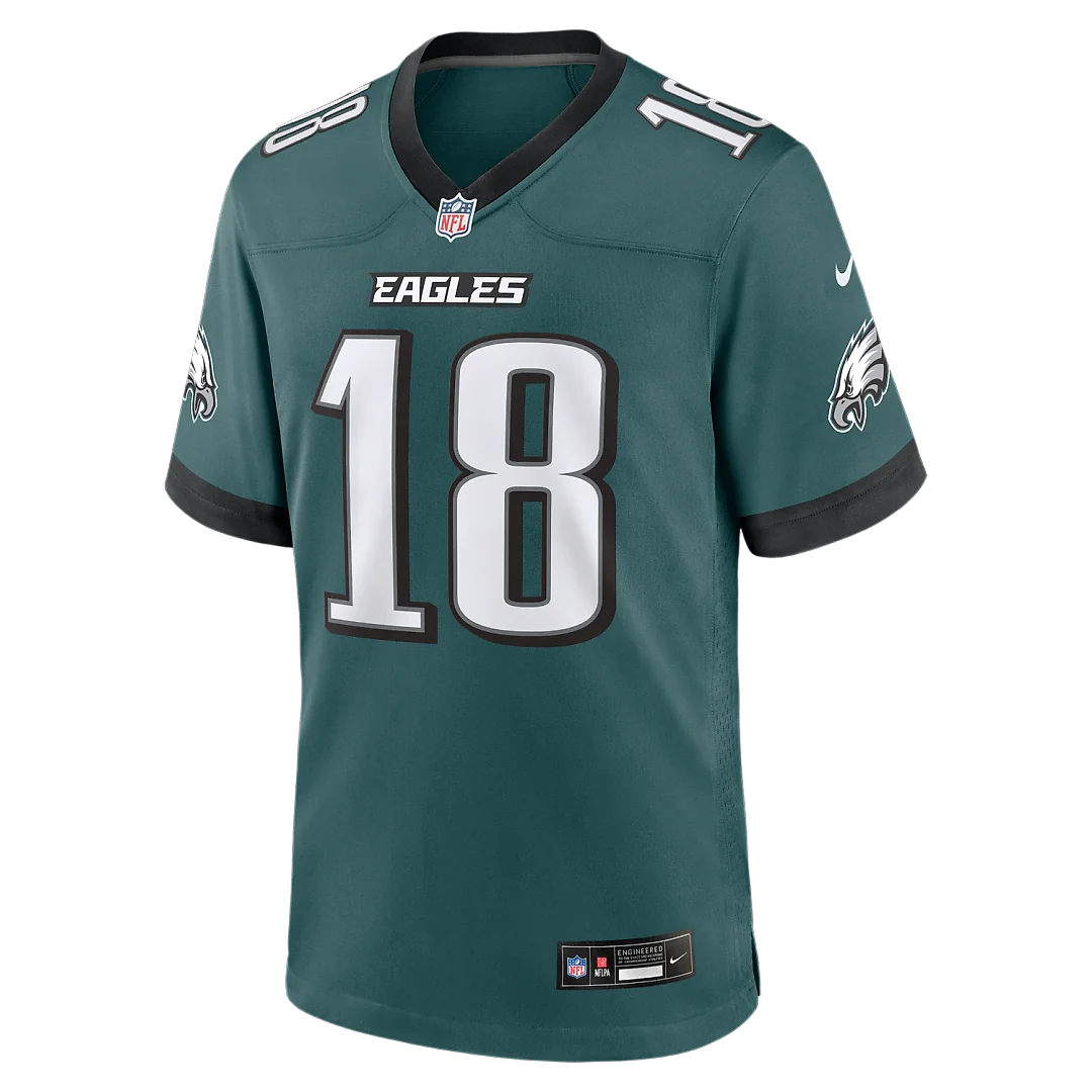 Zennovawear Britain Covey Philadelphia Eagles Team Game Jersey - Midnight Green