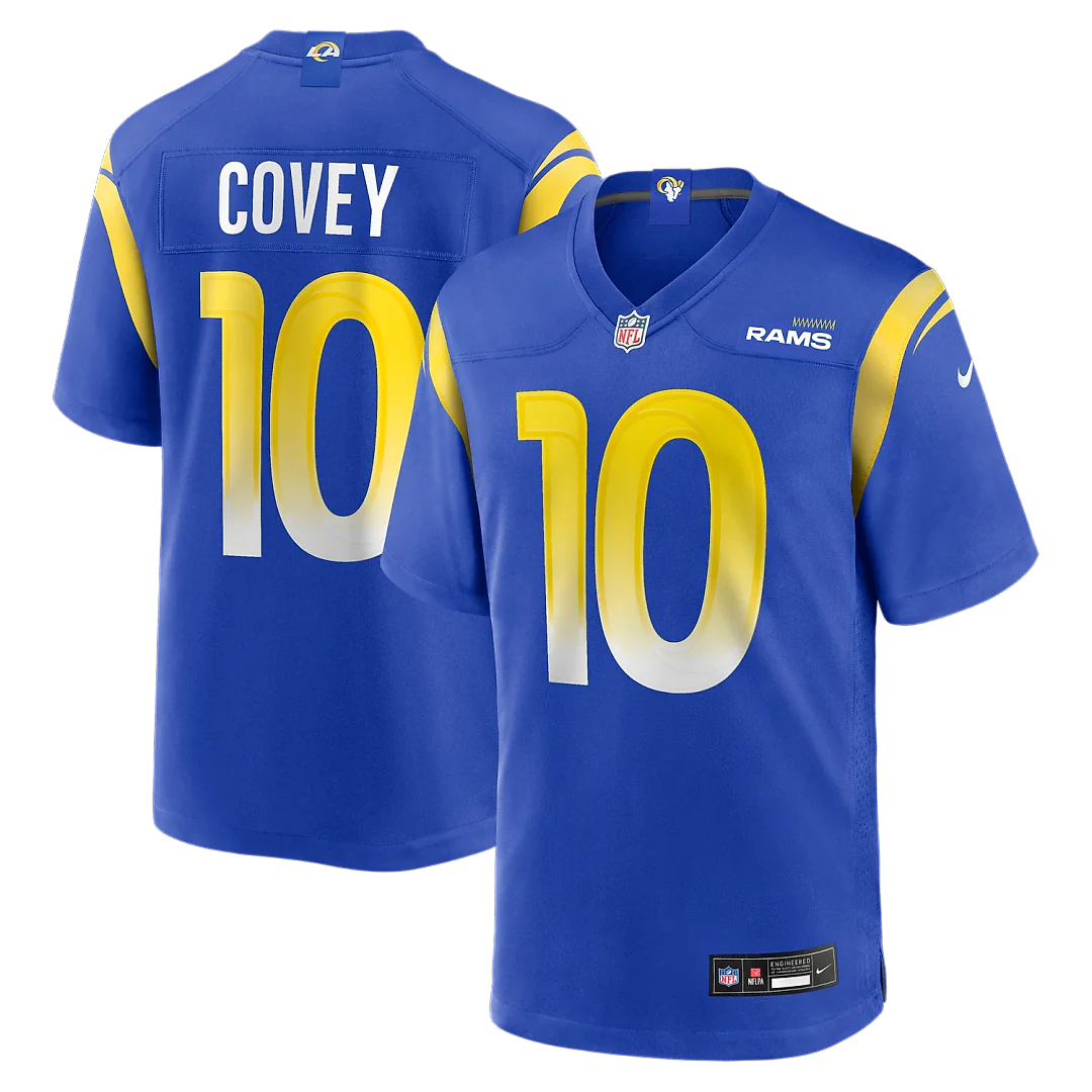 Zennovawear Britain Covey Los Angeles Rams Team Game Jersey - Royal
