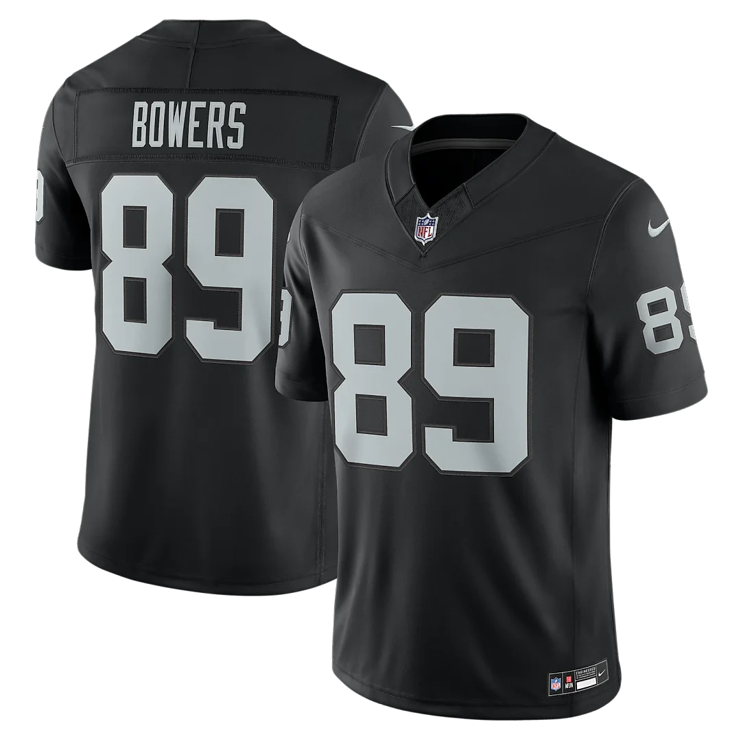 Zennovawear Brock Bowers Las Vegas Raiders Team Vapor FUSE. Stitched Limited Jersey - Black