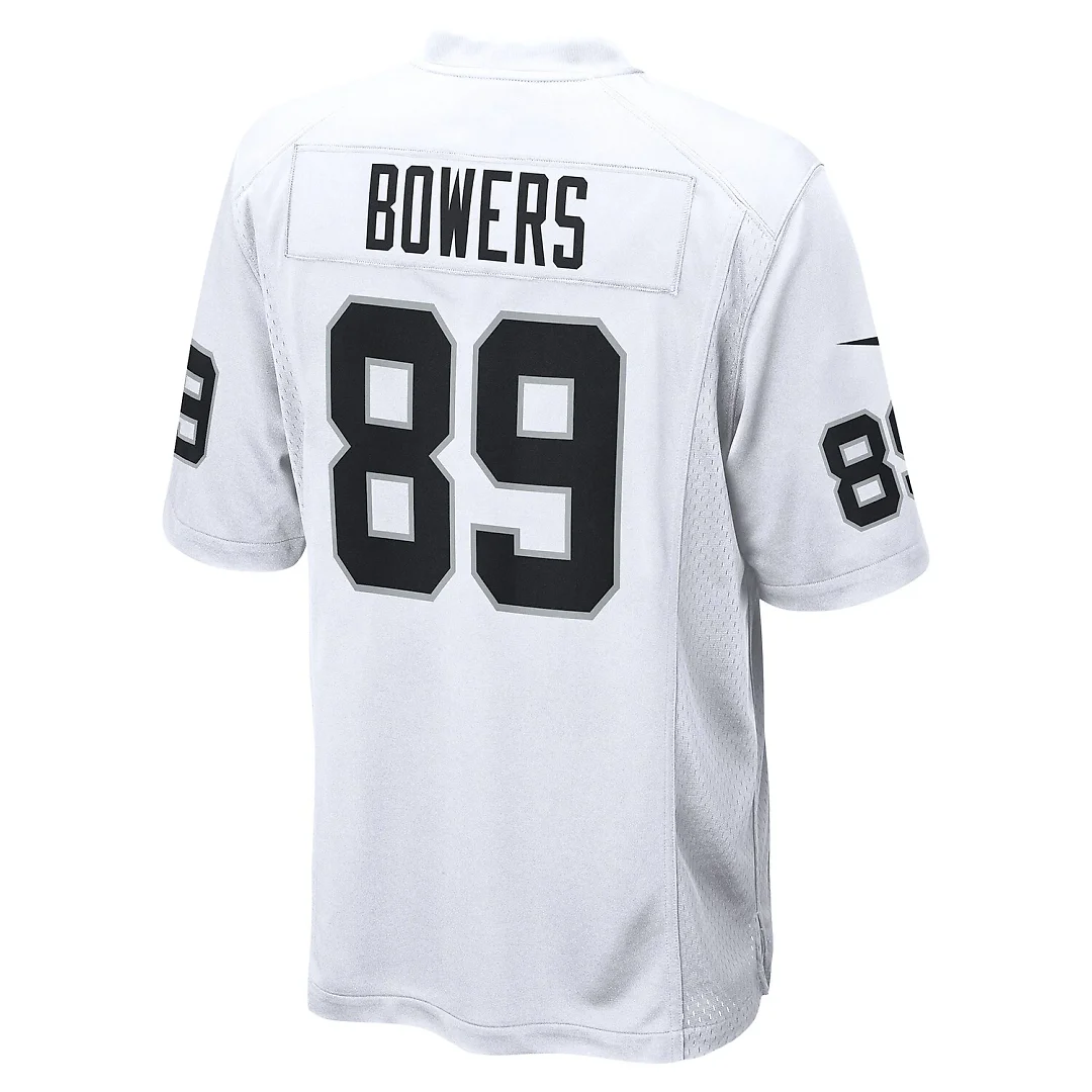 Zennovawear Brock Bowers Las Vegas Raiders Game Jersey - White
