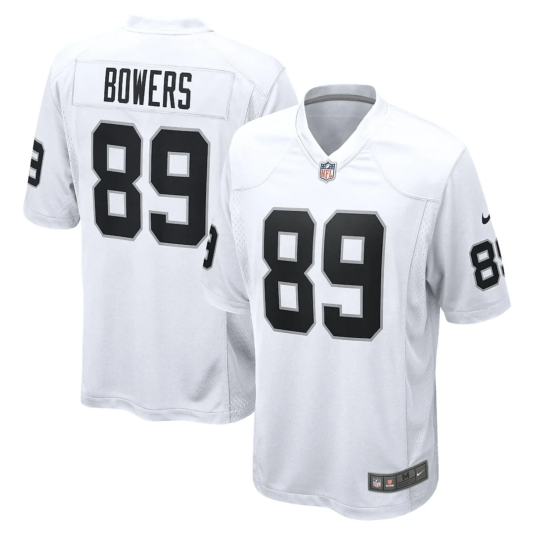 Zennovawear Brock Bowers Las Vegas Raiders Game Jersey - White