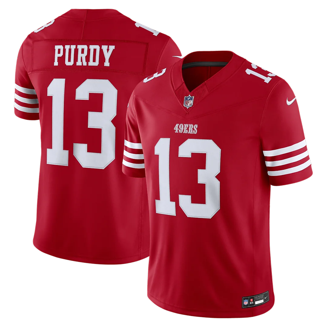 Zennovawear Brock Purdy San Francisco 49ers Team Vapor FUSE. Stitched Limited Jersey - Scarlet