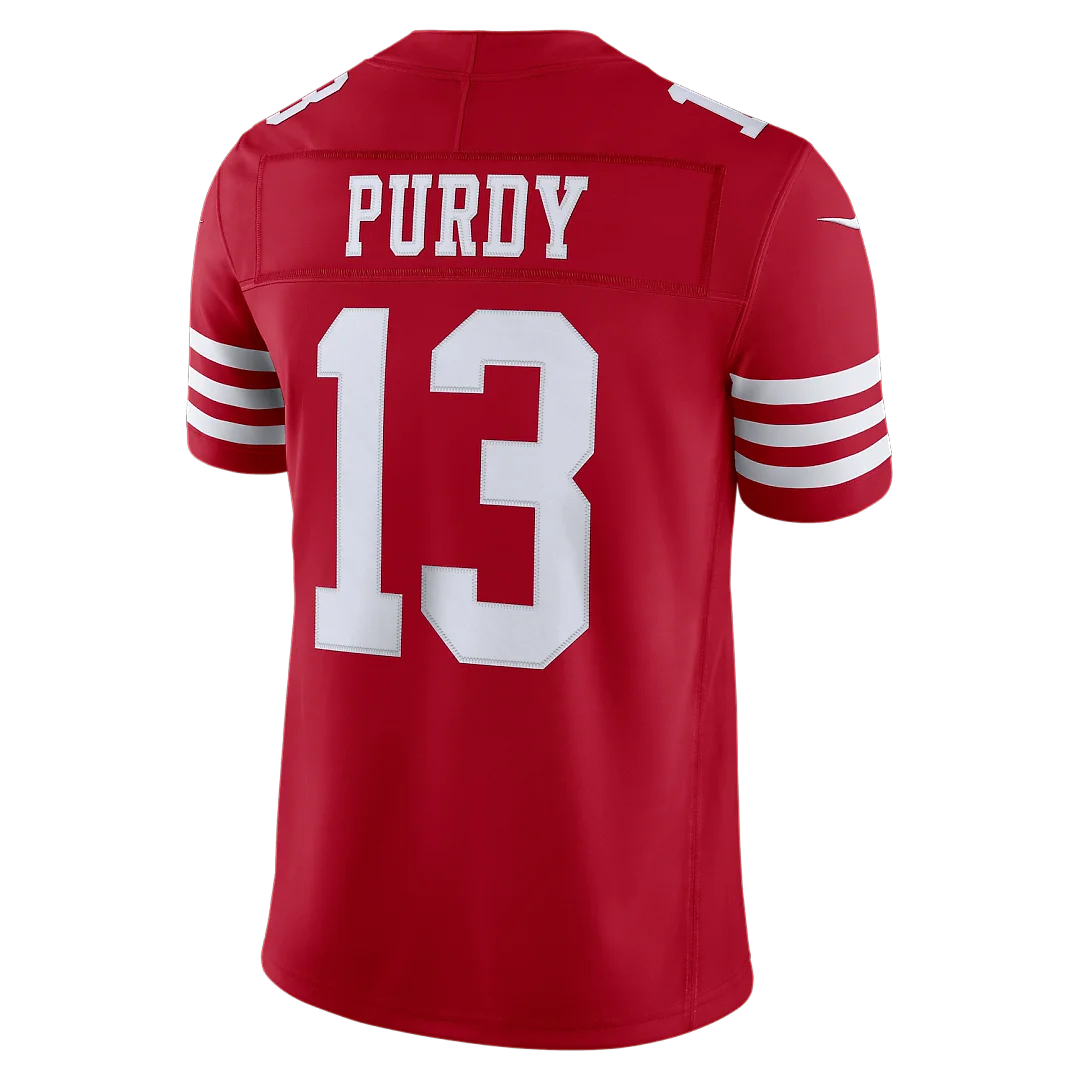 Zennovawear Brock Purdy San Francisco 49ers Team Vapor FUSE. Stitched Limited Jersey - Scarlet