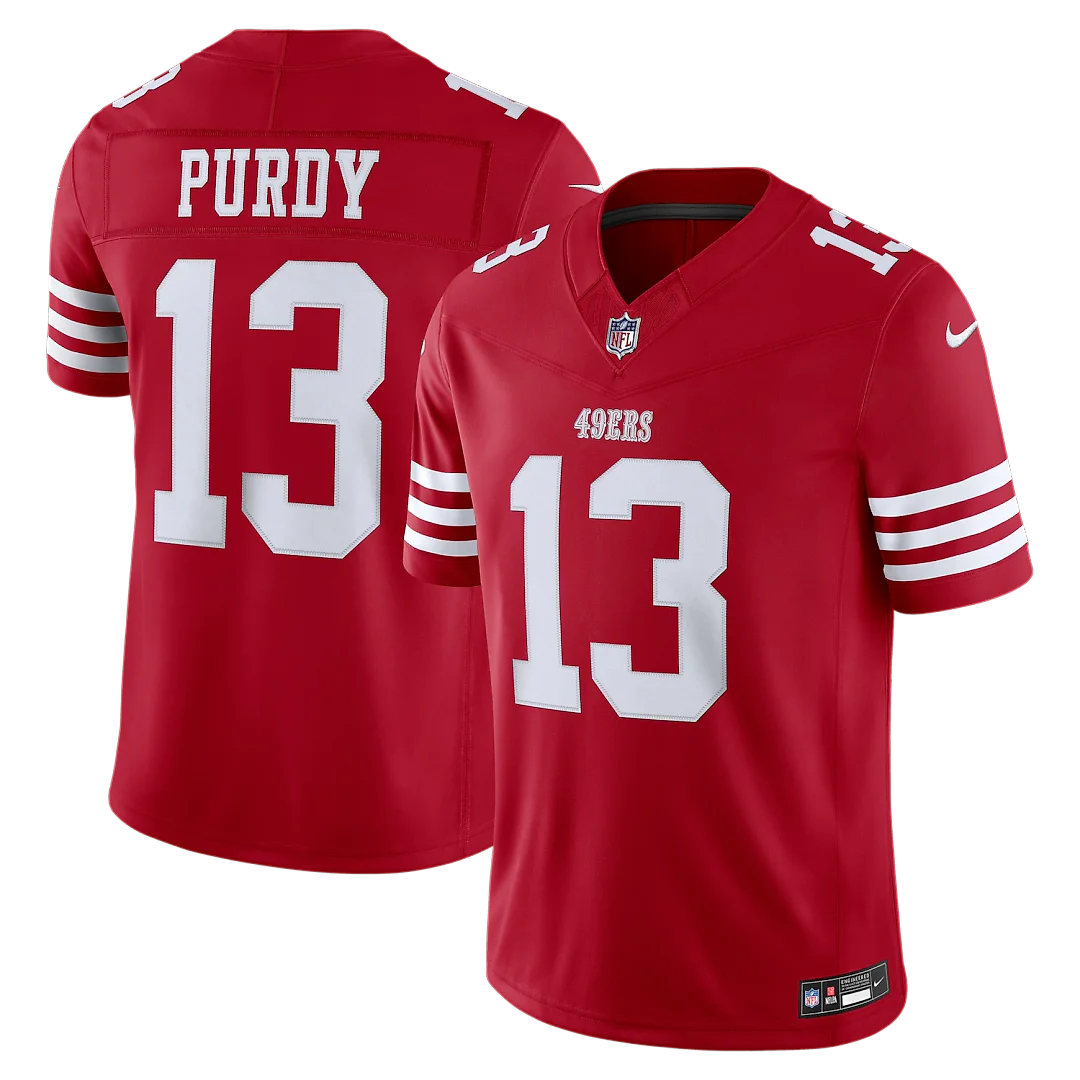 Zennovawear Brock Purdy San Francisco 49ers Team Vapor FUSE. Stitched Limited Jersey - Scarlet