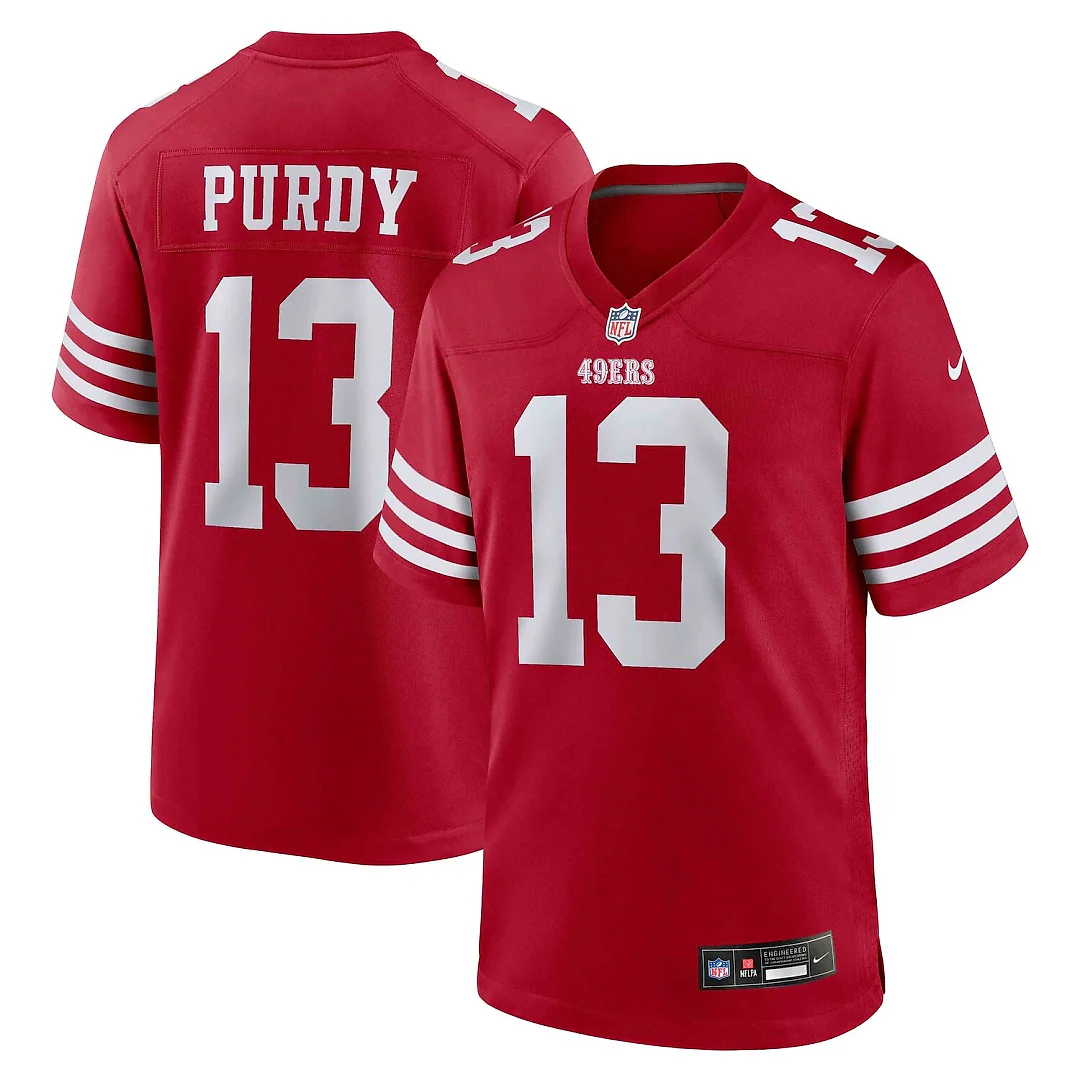 Zennovawear Brock Purdy San Francisco 49ers Game Player Jersey - Scarlet