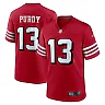 Zennovawear Brock Purdy San Francisco 49ers Alternate Game Player Jersey - Scarlet