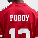 Zennovawear Brock Purdy San Francisco 49ers Game Player Jersey - Scarlet
