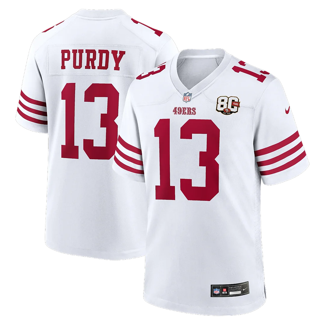 Zennovawear Brock Purdy San Francisco 49ers 80th Anniversary Game Jersey - White