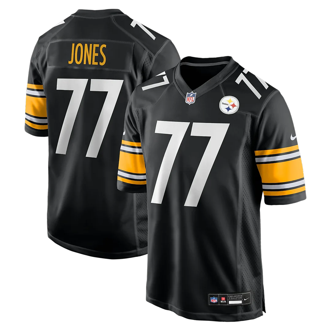 Zennovawear Broderick Jones Pittsburgh Steelers Game Jersey - Black