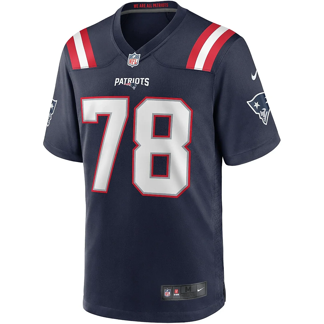 Zennovawear Bruce Armstrong New England Patriots Game Retired Player Jersey - Navy