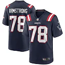 Zennovawear Bruce Armstrong New England Patriots Game Retired Player Jersey - Navy