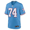 Zennovawear Bruce Matthews Tennessee Titans Retired Player Alternate Game Jersey - Light Blue