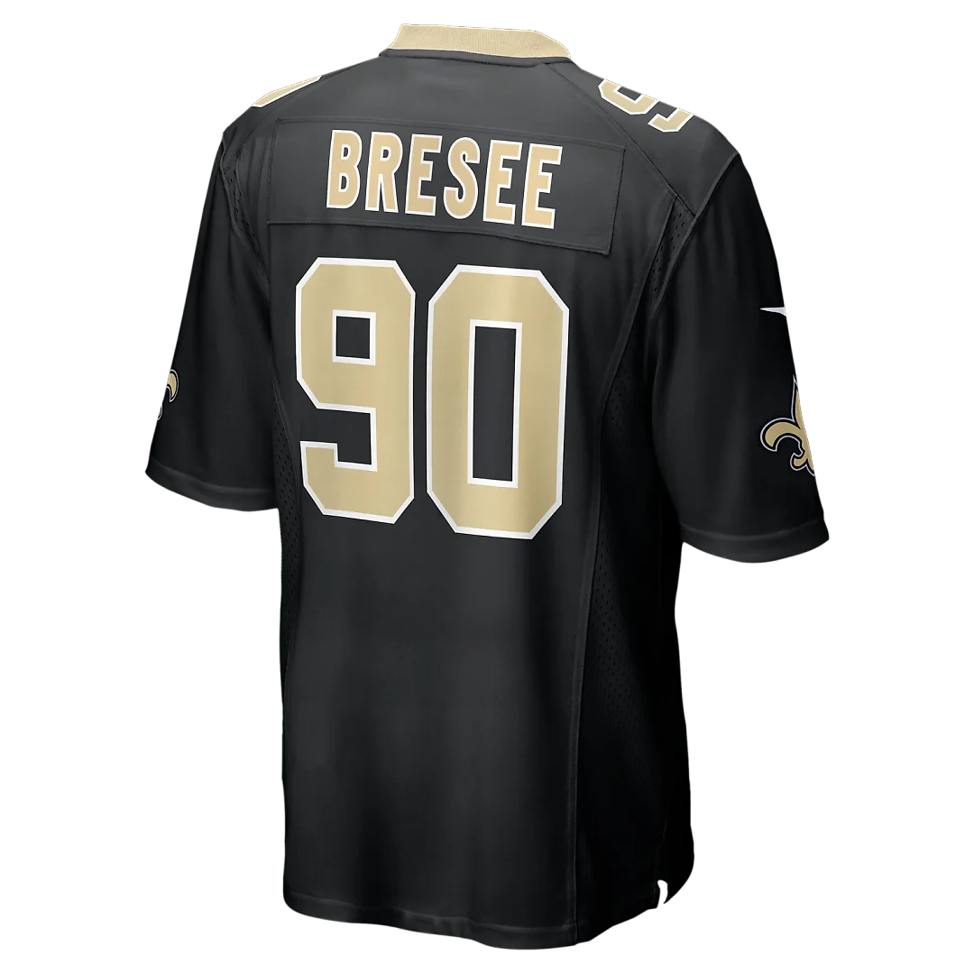 Zennovawear Bryan Bresee New Orleans Saints Game Jersey - Black