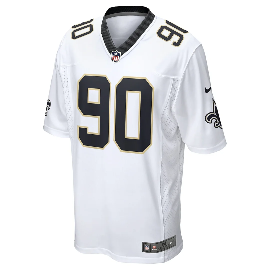 Zennovawear Bryan Bresee New Orleans Saints Game Jersey - White