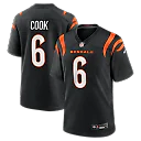 Zennovawear Bryan Cook Cincinnati Bengals Team Game Jersey - Black