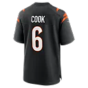 Zennovawear Bryan Cook Cincinnati Bengals Team Game Jersey - Black