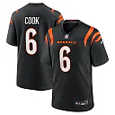 Zennovawear Bryan Cook Cincinnati Bengals Team Game Jersey - Black