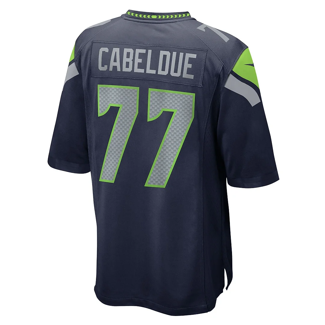 Zennovawear Bryce Cabeldue Seattle Seahawks Team Game Jersey - College Navy