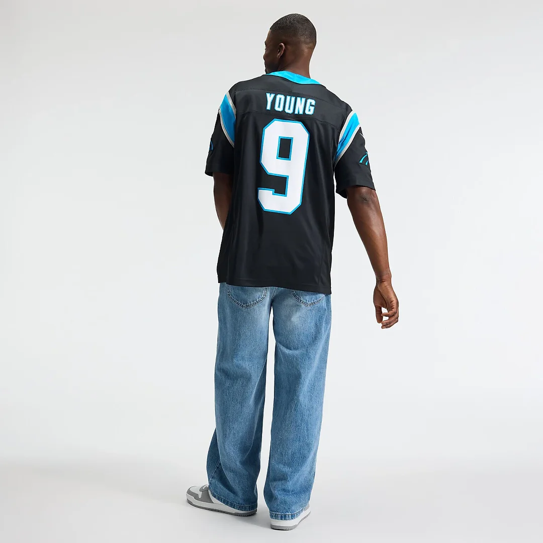 Zennovawear Bryce Young Carolina Panthers Team Vapor FUSE. Stitched Limited Jersey - Black