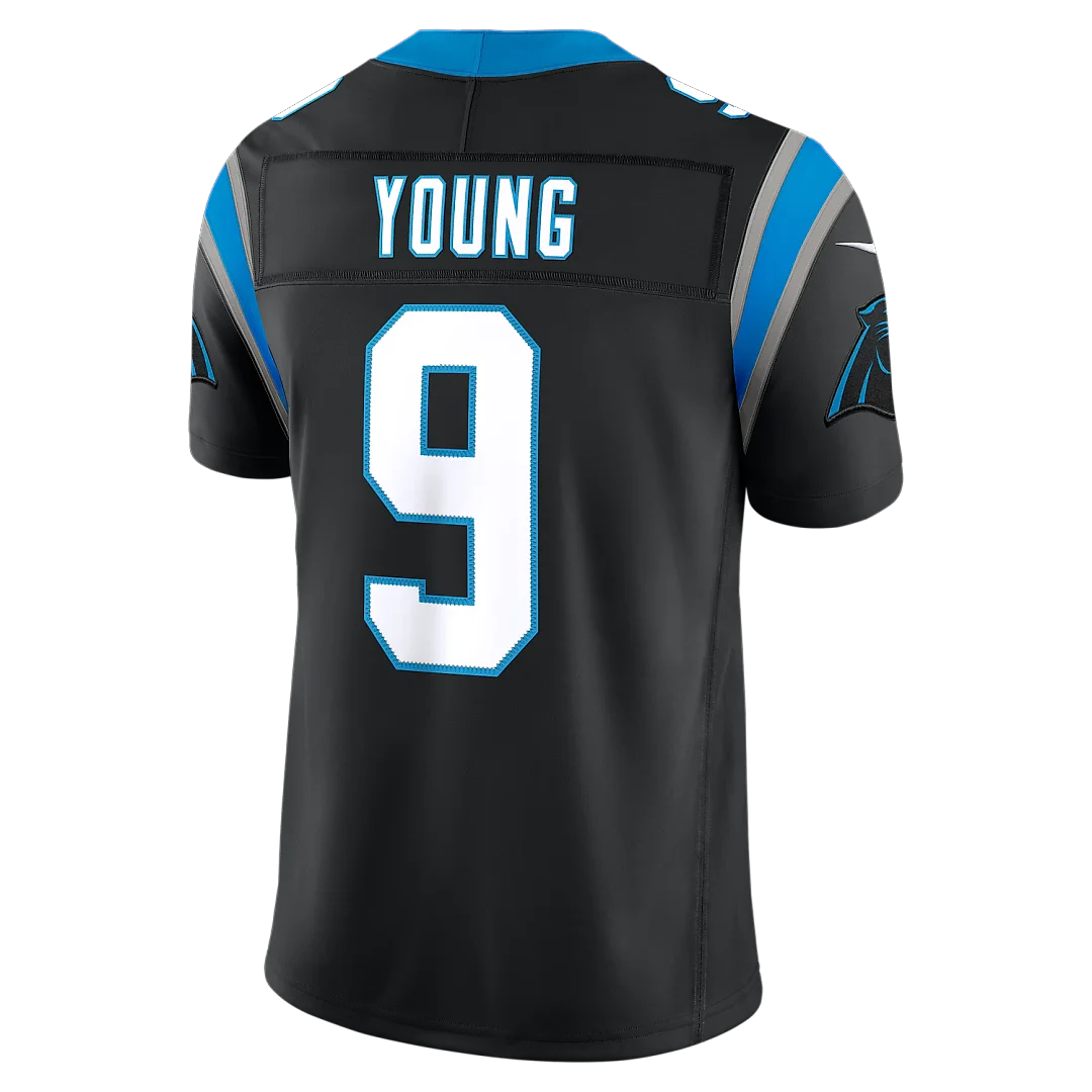 Zennovawear Bryce Young Carolina Panthers Team Vapor FUSE. Stitched Limited Jersey - Black