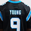 Zennovawear Bryce Young Carolina Panthers Team Game Jersey - Black
