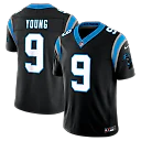 Zennovawear Bryce Young Carolina Panthers Team Vapor FUSE. Stitched Limited Jersey - Black