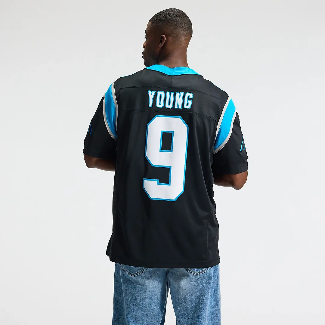 Zennovawear Bryce Young Carolina Panthers Team Vapor FUSE. Stitched Limited Jersey - Black