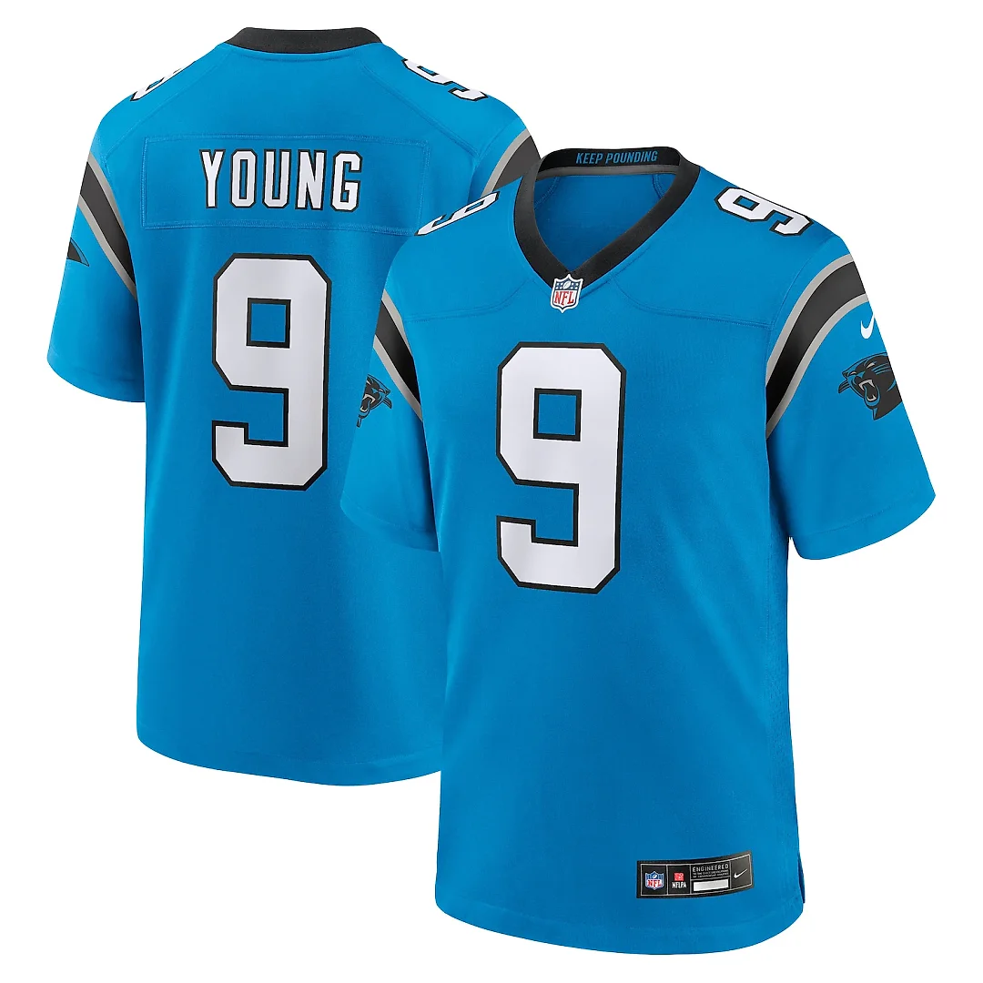 Zennovawear Bryce Young Carolina Panthers Alternate Game Jersey - Blue