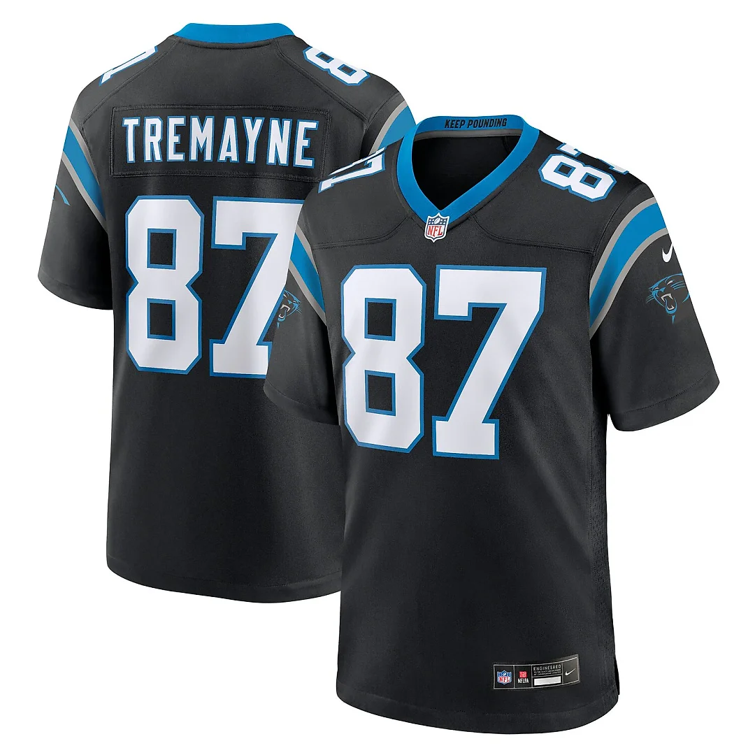 Zennovawear Brycen Tremayne Carolina Panthers Team Game Jersey - Black