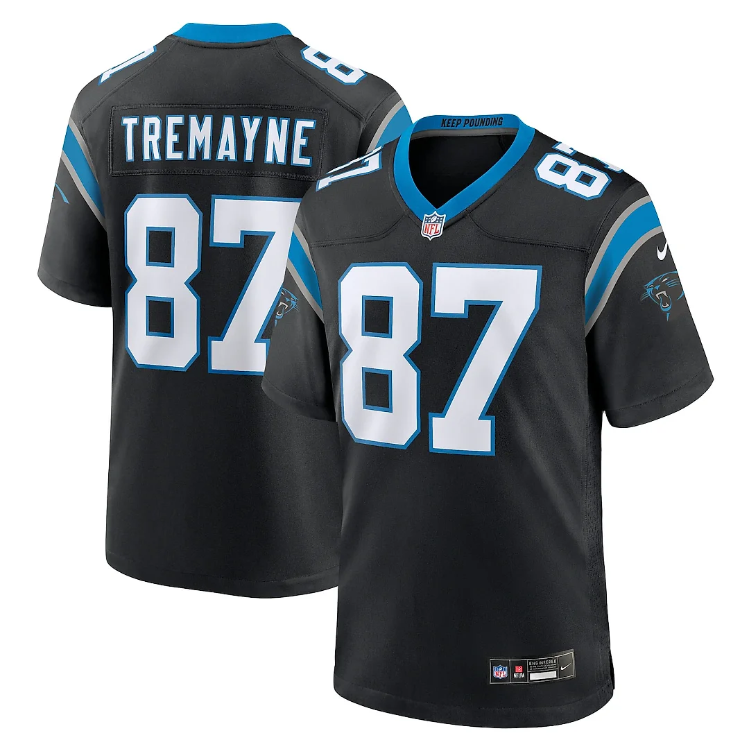 Zennovawear Brycen Tremayne Carolina Panthers Team Game Jersey - Black