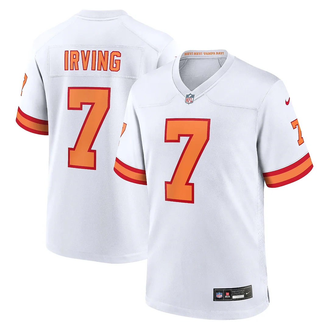 Zennovawear Bucky Irving '76 Tampa Bay Buccaneers Game Jersey - White