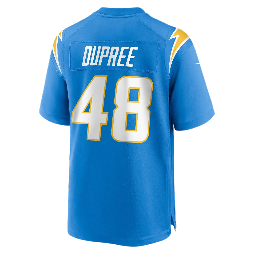 Zennovawear Bud Dupree Los Angeles Chargers Team Game Jersey - Powder Blue