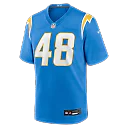 Zennovawear Bud Dupree Los Angeles Chargers Team Game Jersey - Powder Blue