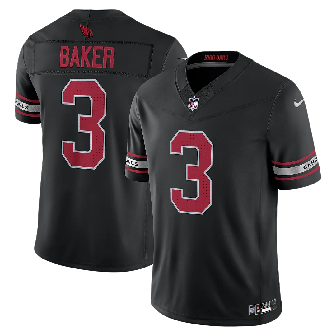 Zennovawear Budda Baker Arizona Cardinals Alternate Vapor FUSE. Stitched Limited Jersey - Black