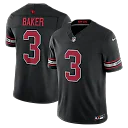 Zennovawear Budda Baker Arizona Cardinals Alternate Vapor FUSE. Stitched Limited Jersey - Black