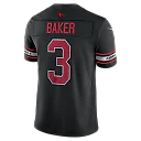 Zennovawear Budda Baker Arizona Cardinals Alternate Vapor FUSE. Stitched Limited Jersey - Black