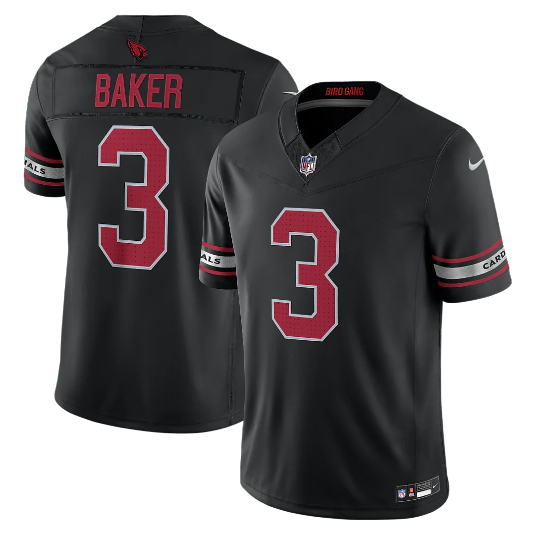 Zennovawear Budda Baker Arizona Cardinals Alternate Vapor FUSE. Stitched Limited Jersey - Black