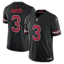 Zennovawear Budda Baker Arizona Cardinals Alternate Vapor FUSE. Stitched Limited Jersey - Black